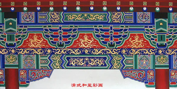 驻马店中国建筑彩画装饰图案